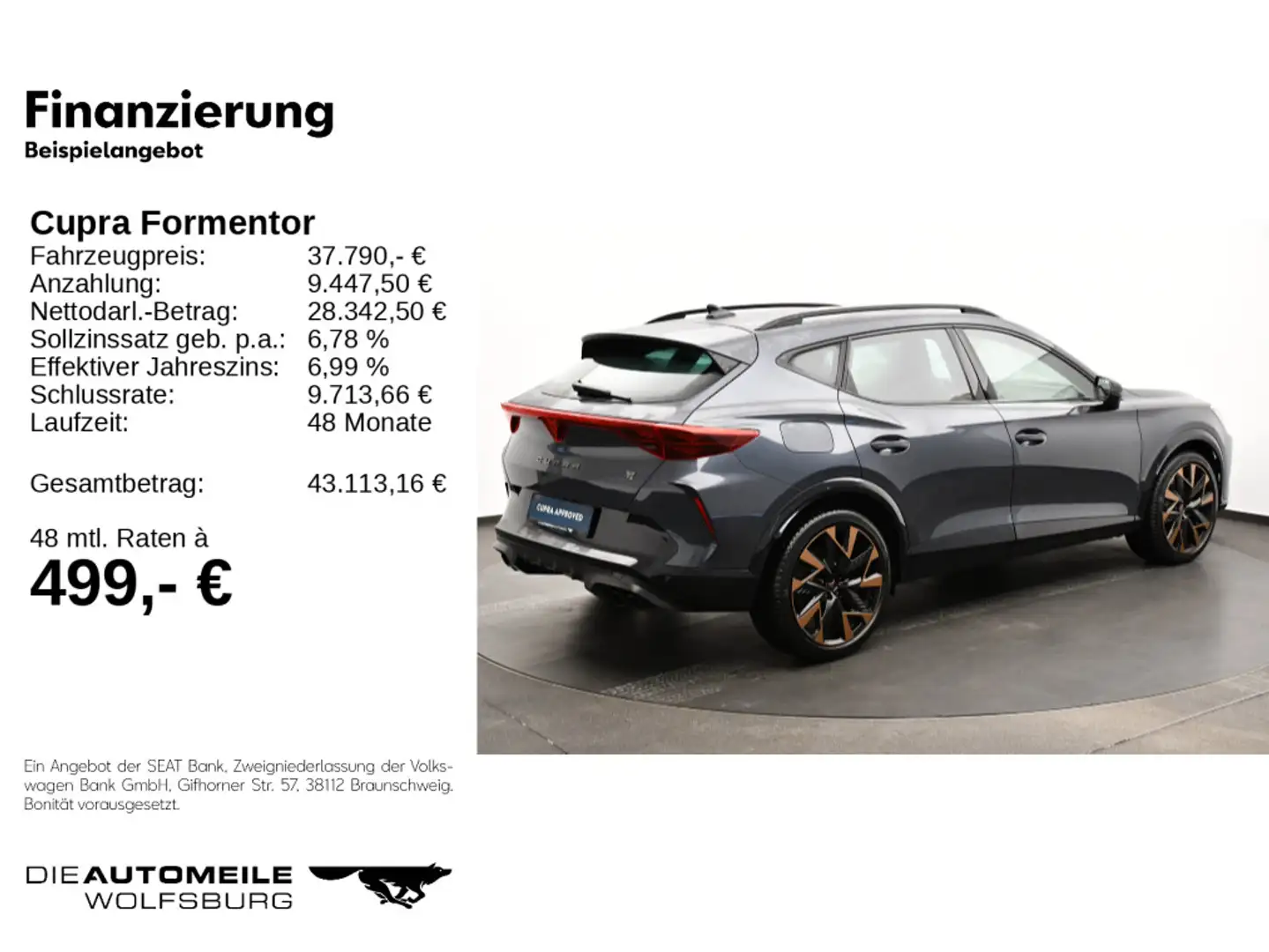 CUPRA Formentor 2.0TSI 4Drive DSG VZ PANO/LED/SITZHZ Grau - 2