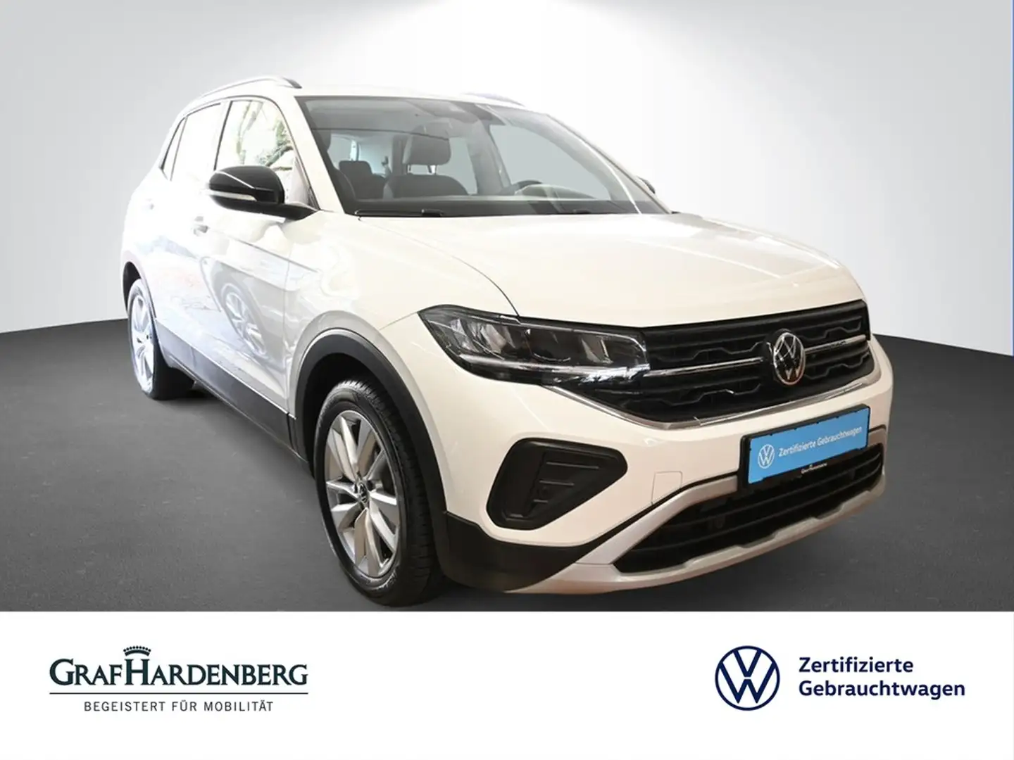 Volkswagen T-Cross 1.0 TSI Automatik Goal LED PDC Kamera SzHzg Weiß - 1
