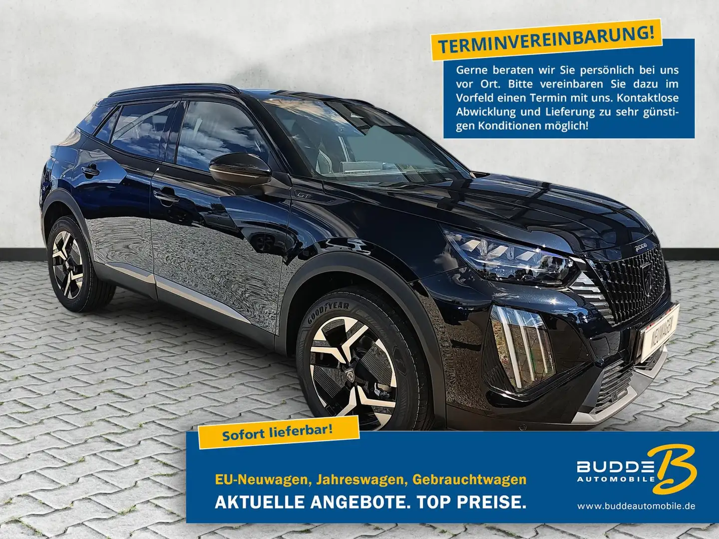 Peugeot 2008 Hybrid 145 e-DSC6 GT Kamera / KeylessPlus Schwarz - 1