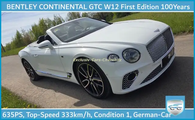 Bentley Continental GTC 100Year First Edition W12 635PS MULLINER First Edi