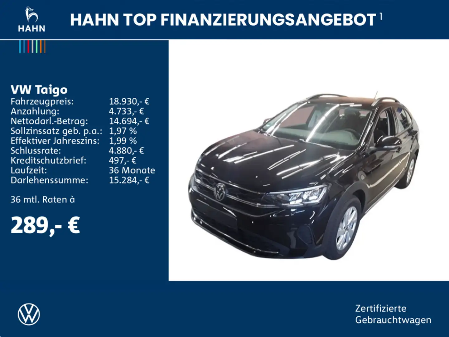 Volkswagen Taigo 1.0TSI Life LED PDC Sitzh App-Conn Virtual Negro - 2