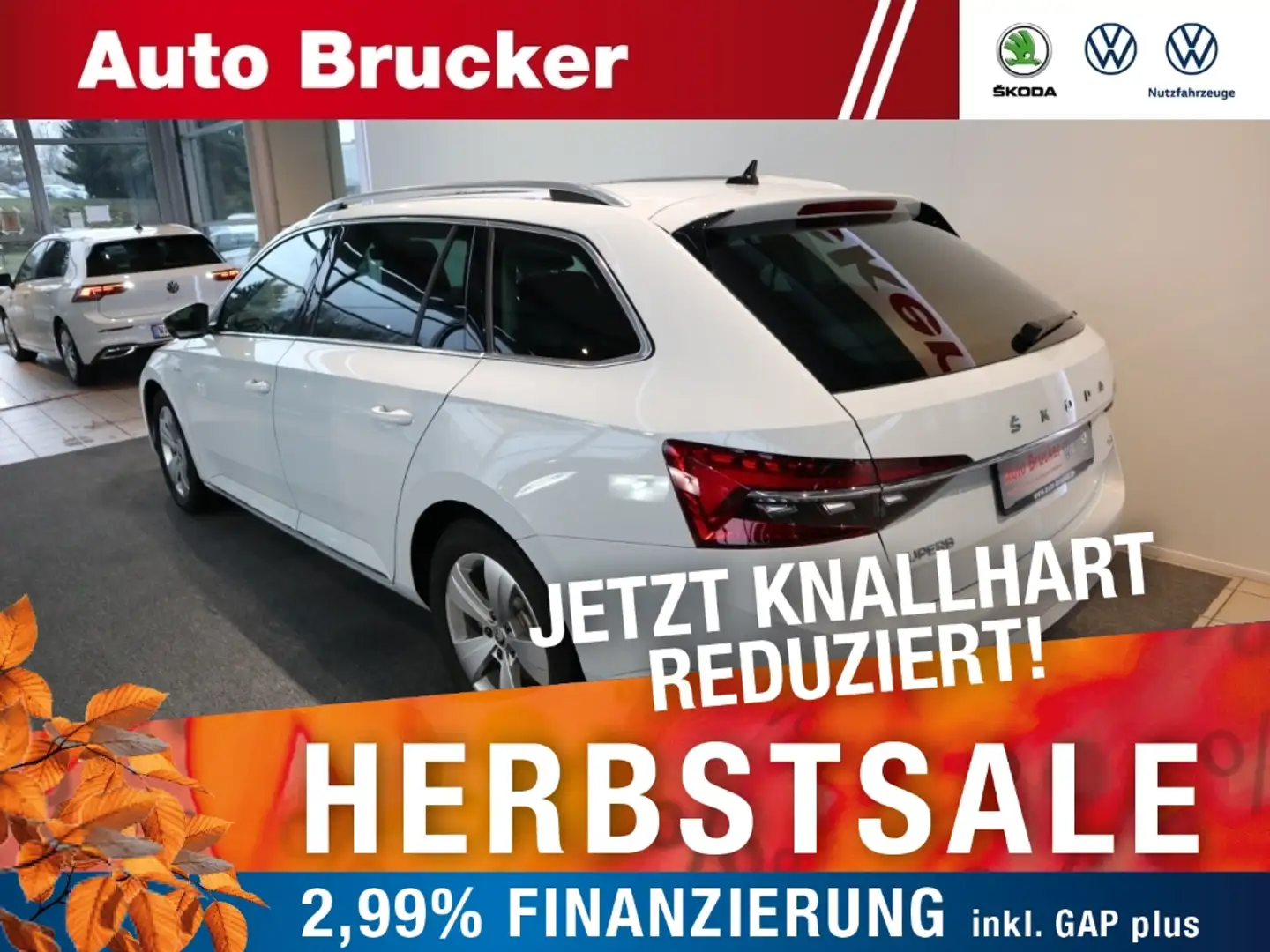 Skoda Superb Combi L&K 2.0 TDI+Allrad+DSG+LED+StandHZ+Pano+3-Zo Bianco - 1