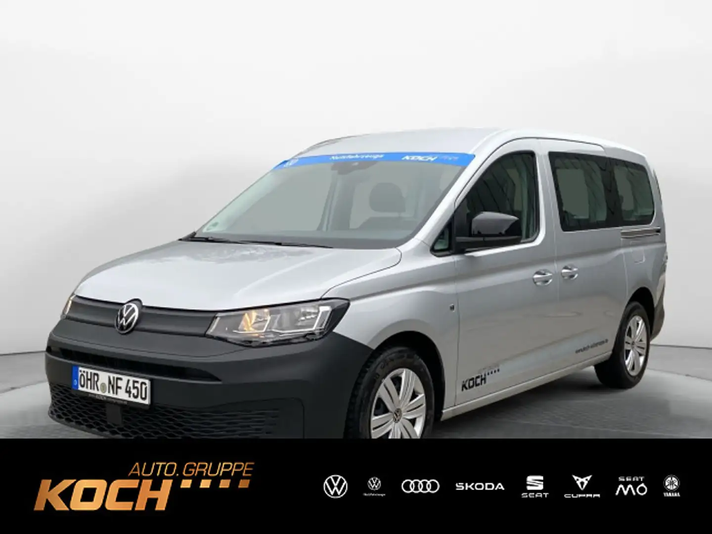 Volkswagen Caddy TSI 84 kw DSG Klima ACC AHK Silber - 1