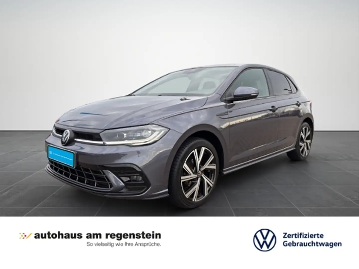 Volkswagen Polo 1.0TSI R-Line Matrix/App/Shz/PDC Grau - 1