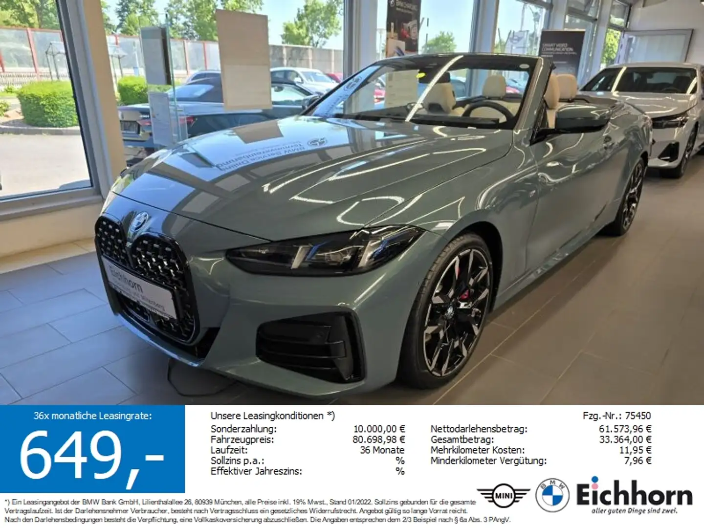 BMW 420 d Cabrio Grau - 1