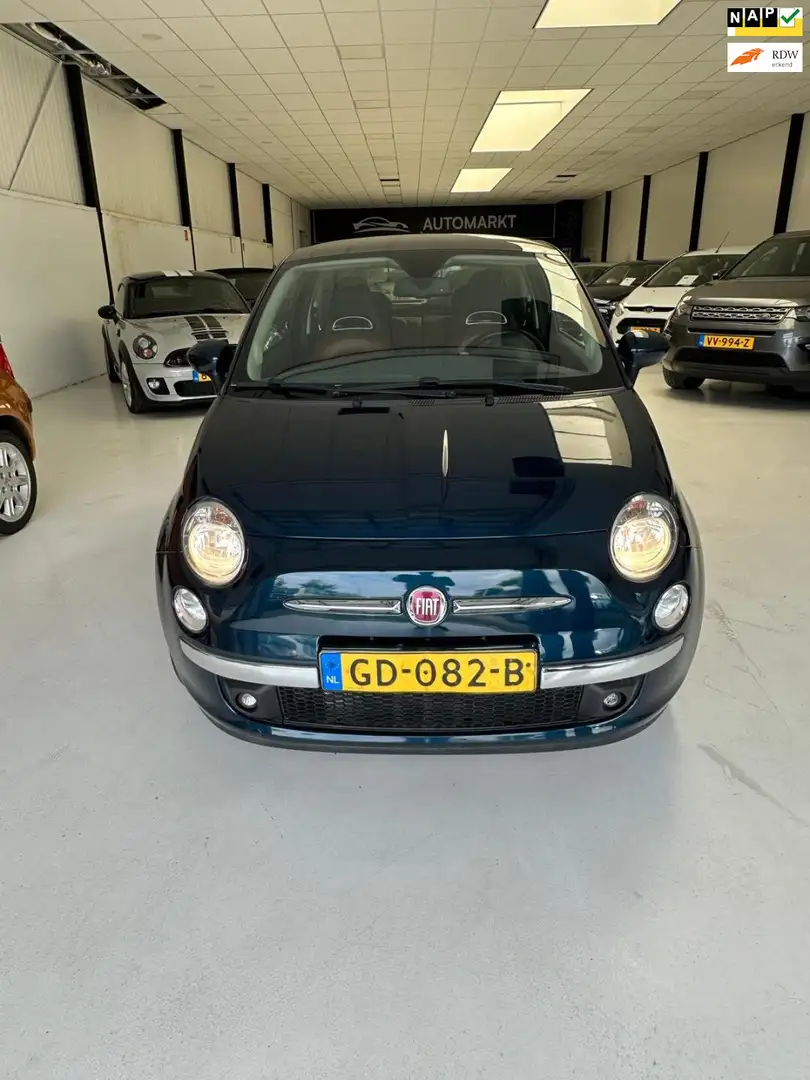 Fiat 500 1.2 Lounge APK bij levering Slechts 153484 km NAP Blauw - 1
