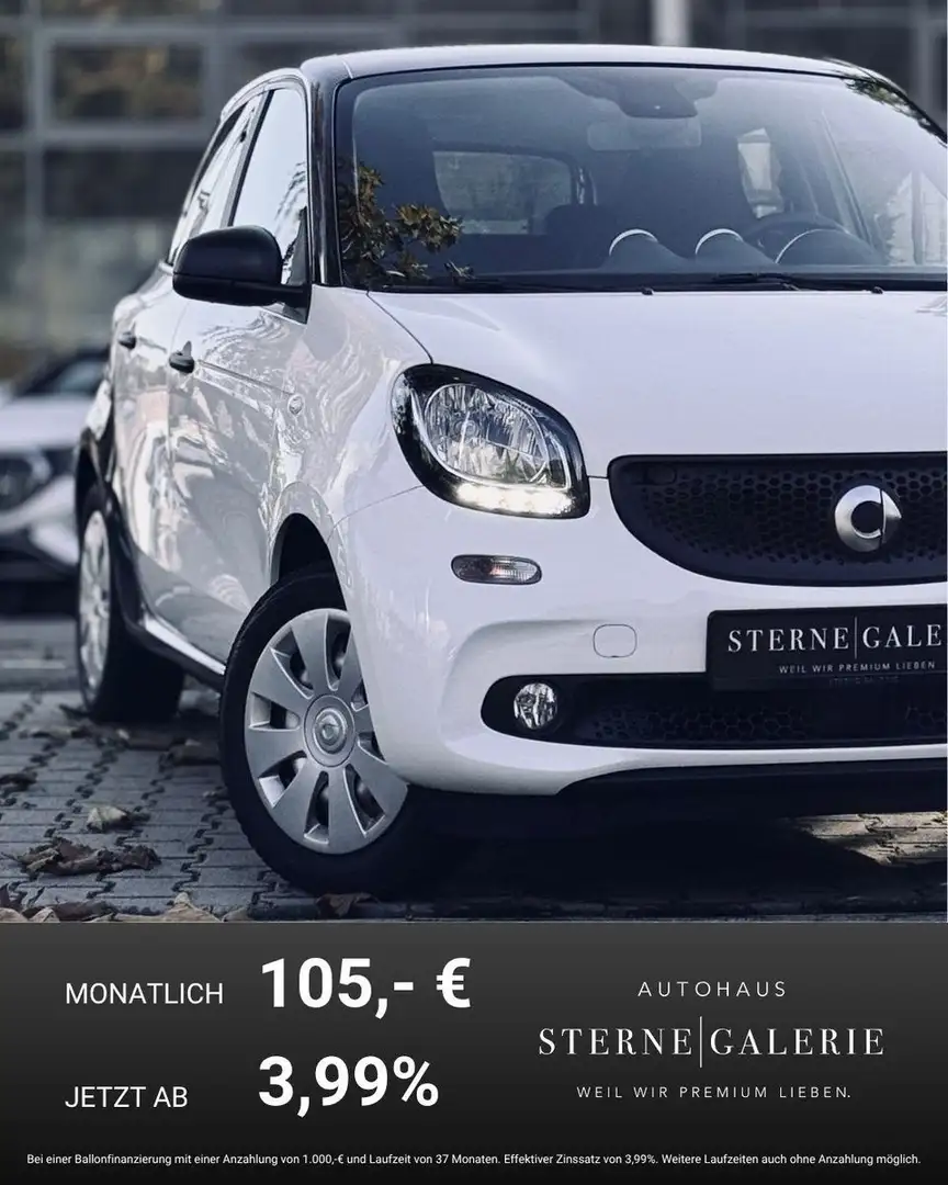 smart forFour Forfour TWINAMIC/PURE/EINPARKHILFE/LED/TEMPOM/DS Weiß - 1