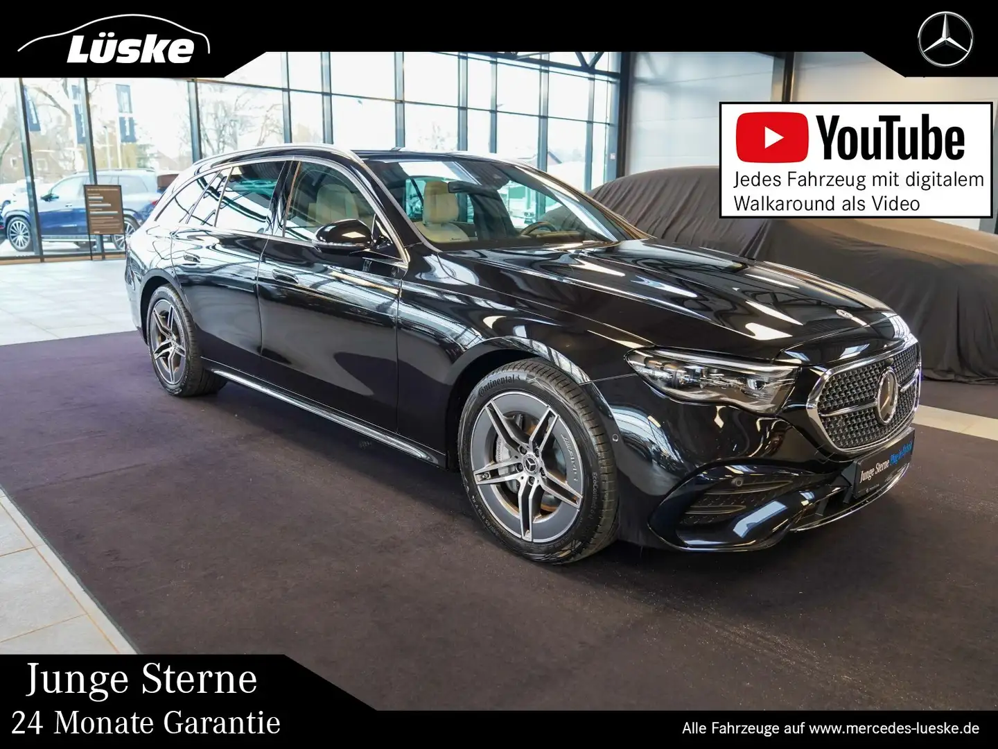 Mercedes-Benz E 300 E 300 de 4M T AMG Line Superscree NP:109.510 AIR Schwarz - 1