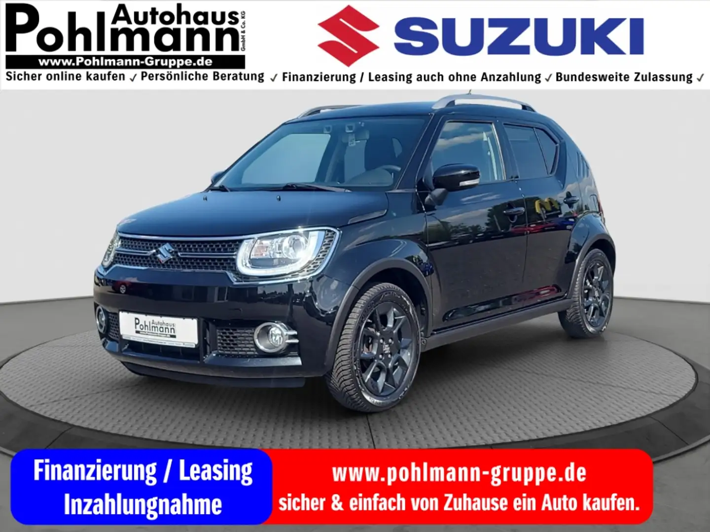 Suzuki Ignis 1.2 5D Comfort+ AGS elektr. umstellbar Gaspedal li Zwart - 1