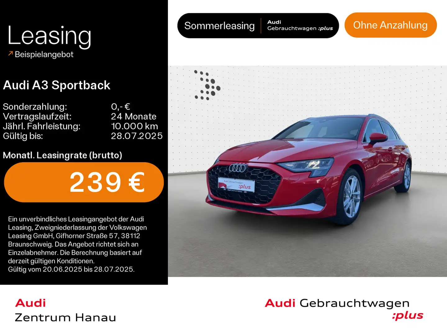 Audi A3 30 TFSI advanced*NAVI-PLUS*HUD*AHK* Rot - 1