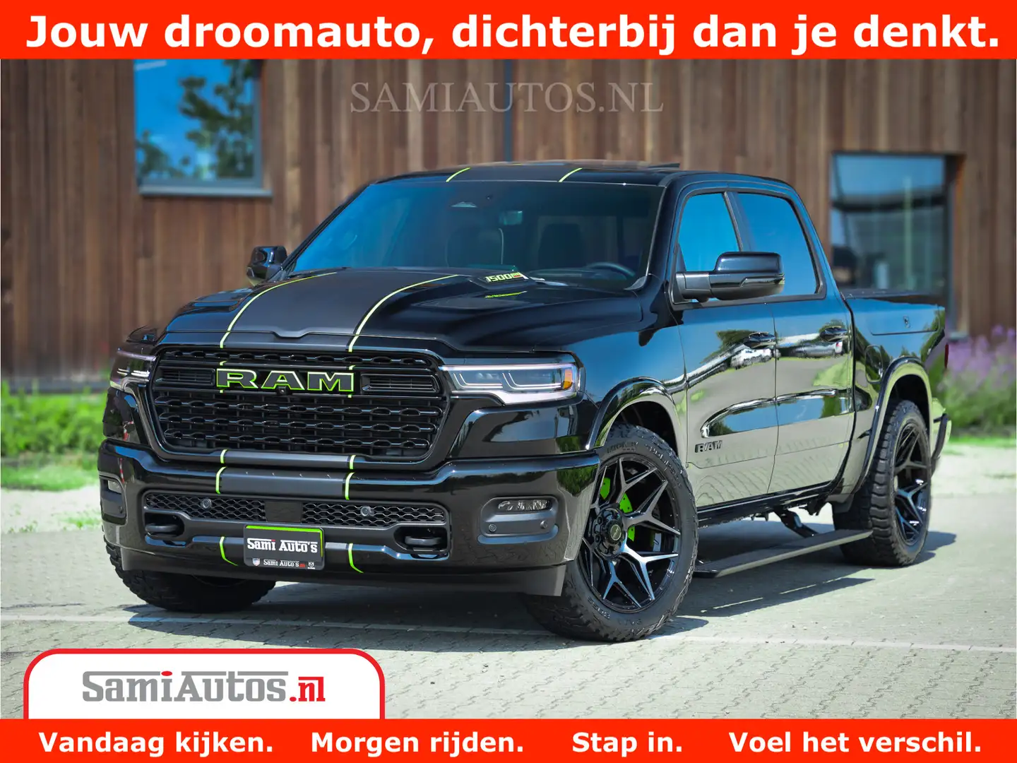 Dodge RAM 1500 Limited Night H.O 540HP 706Nm | Massage + Ful Schwarz - 1