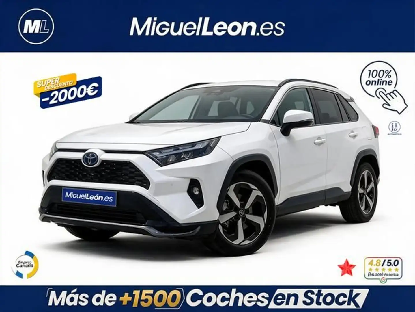 Toyota RAV4 2.5l PLUG-IN 300PH (e-CVT) Advance Blanco - 1