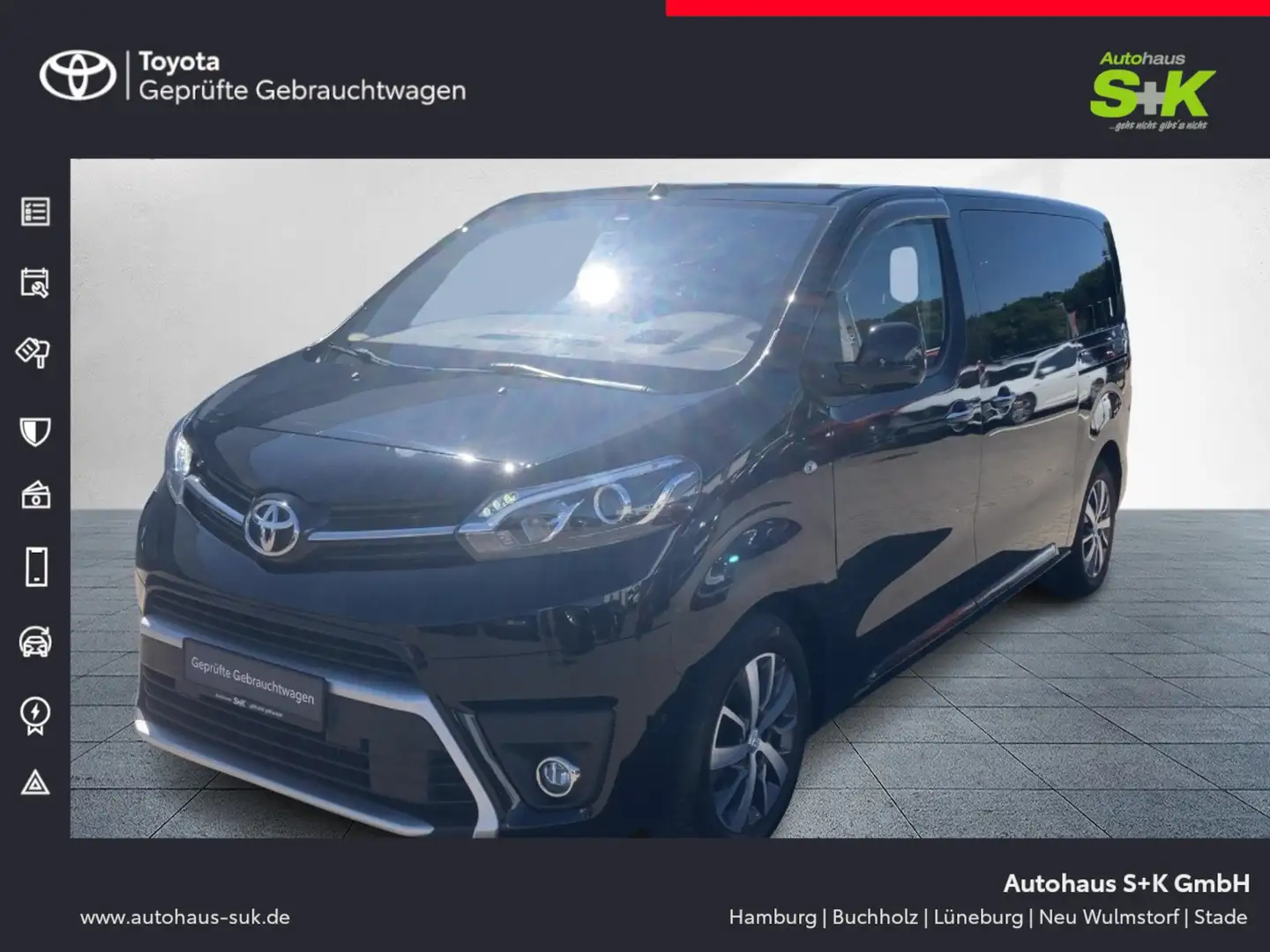 Toyota Proace Verso L1 Executive*GJR*KAMERA*AHK*SHZ*USB Schwarz - 1