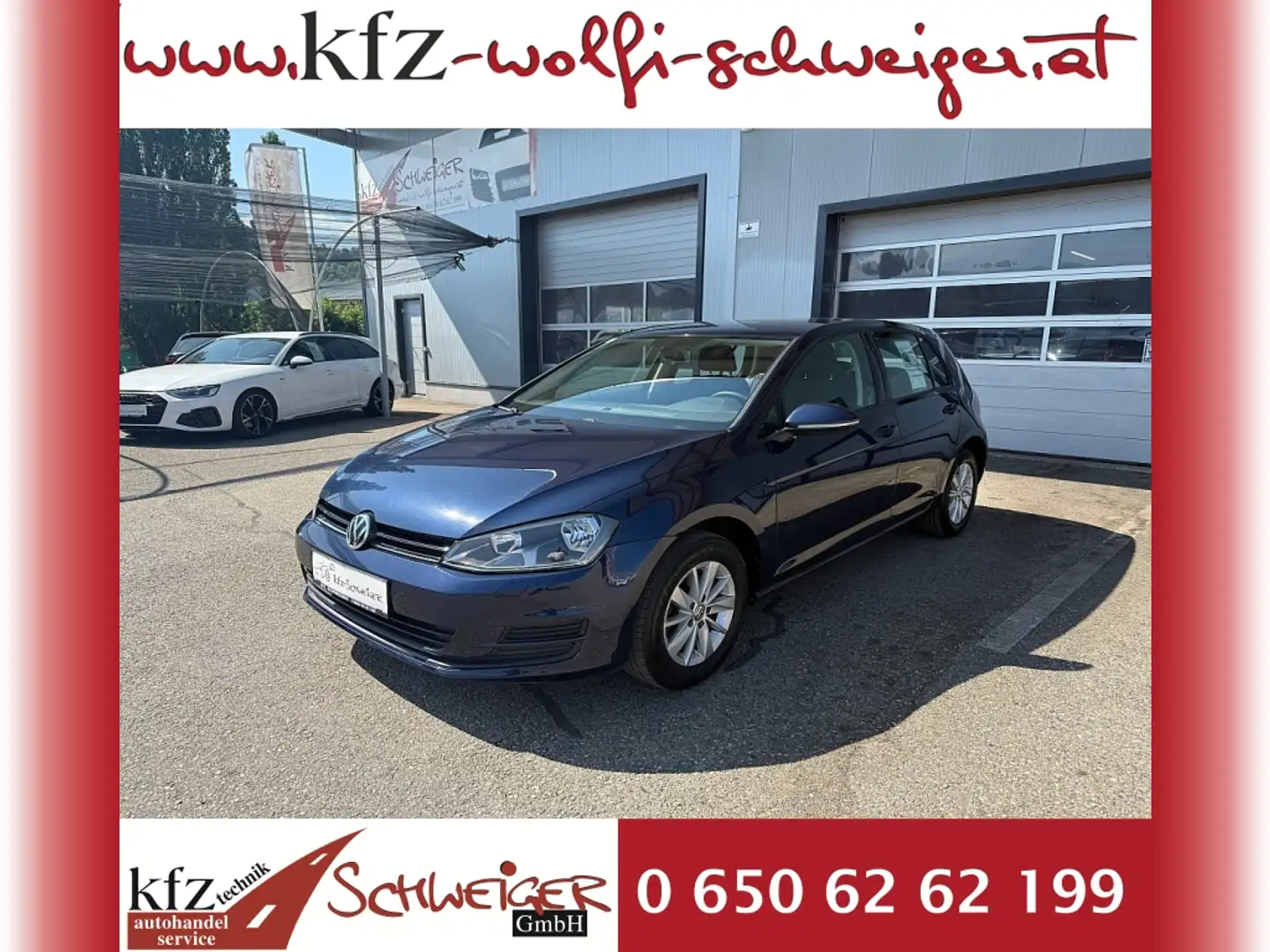 Volkswagen Golf Comfortline 1,6 BMT TDI DPF 4Motion Bleu - 1