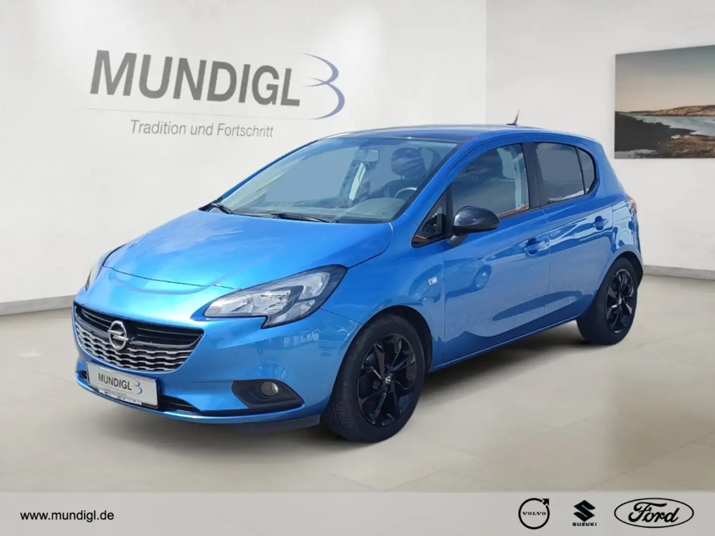 Opel Corsa E Color Edition 1.4 AHK-abnehmbar Digitales Cockpi Blau - 1