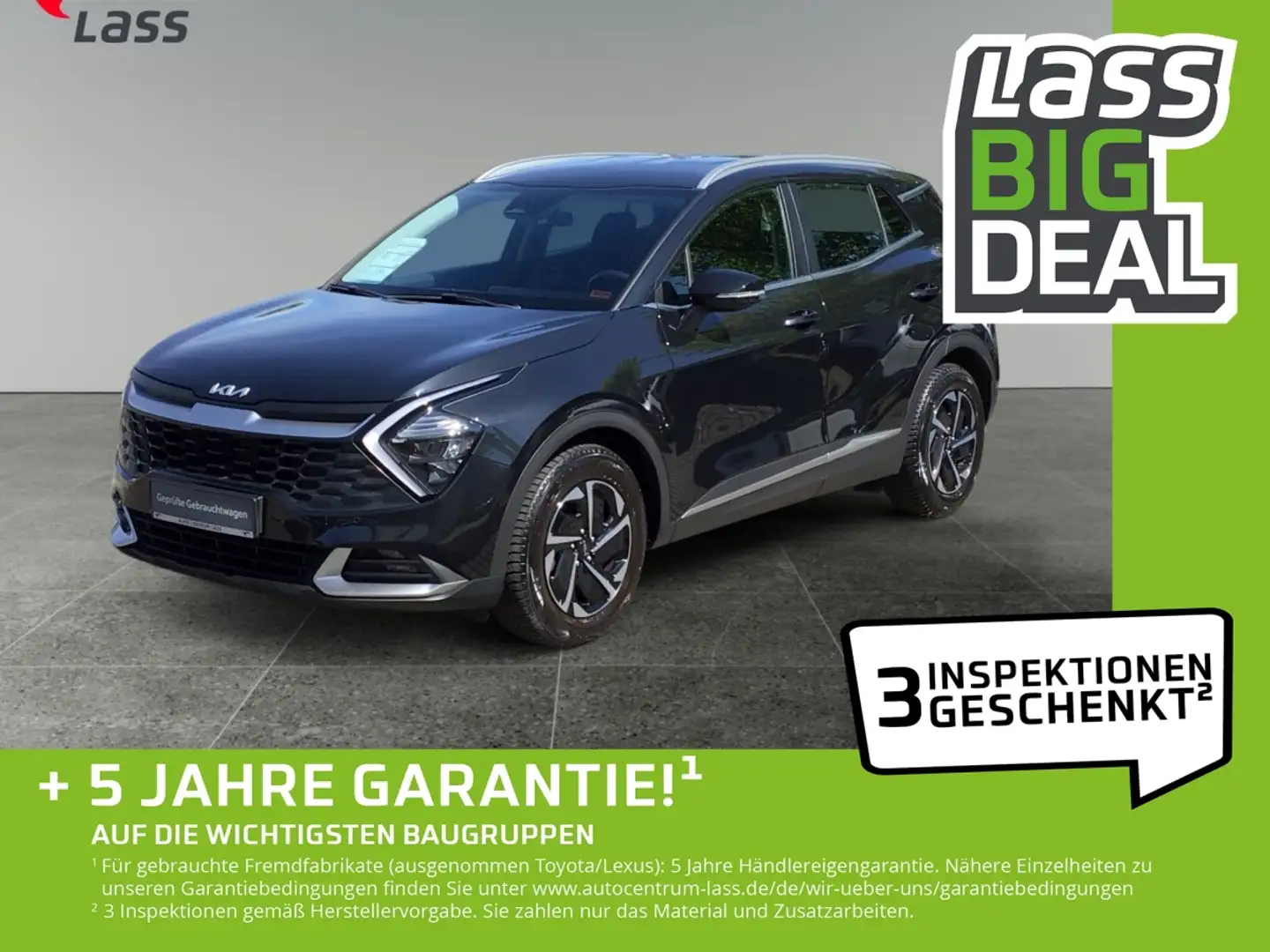 Kia Sportage 1.6 Mild Hybrid Vision +Allwetter+Navi! Zwart - 1