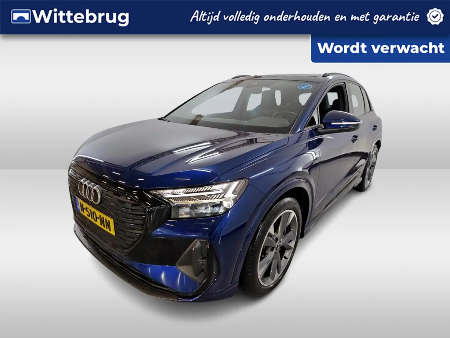 Audi Q4 e-tron 40 Launch edition S Competition 204pk 77 kWh / Mat Blauw - 1