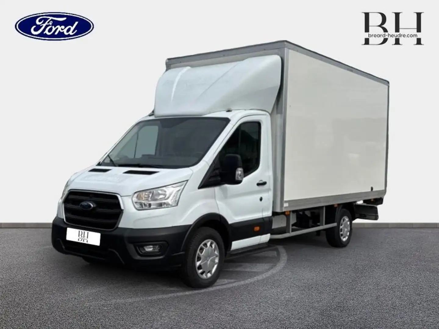 Ford Transit T350 L4 2.0 EcoBlue 130ch S\u0026S Trend Business +  CAISSE 20 M + HAYON Blanc - 1