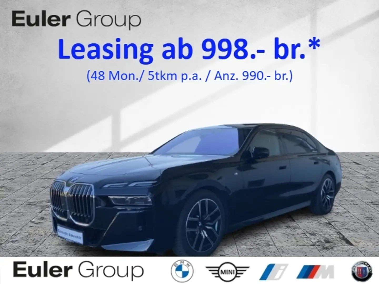 BMW 740 d xD M-Sport HUD Pano-Sky ACC 20'' Luft-FW St.HZG Zwart - 1