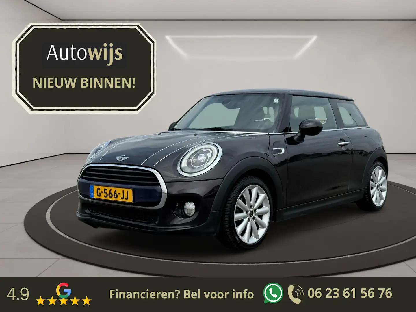 MINI Cooper Mini 1.5 Salt Business|Automaat|Harman&Kardon|Navi Bruin - 1