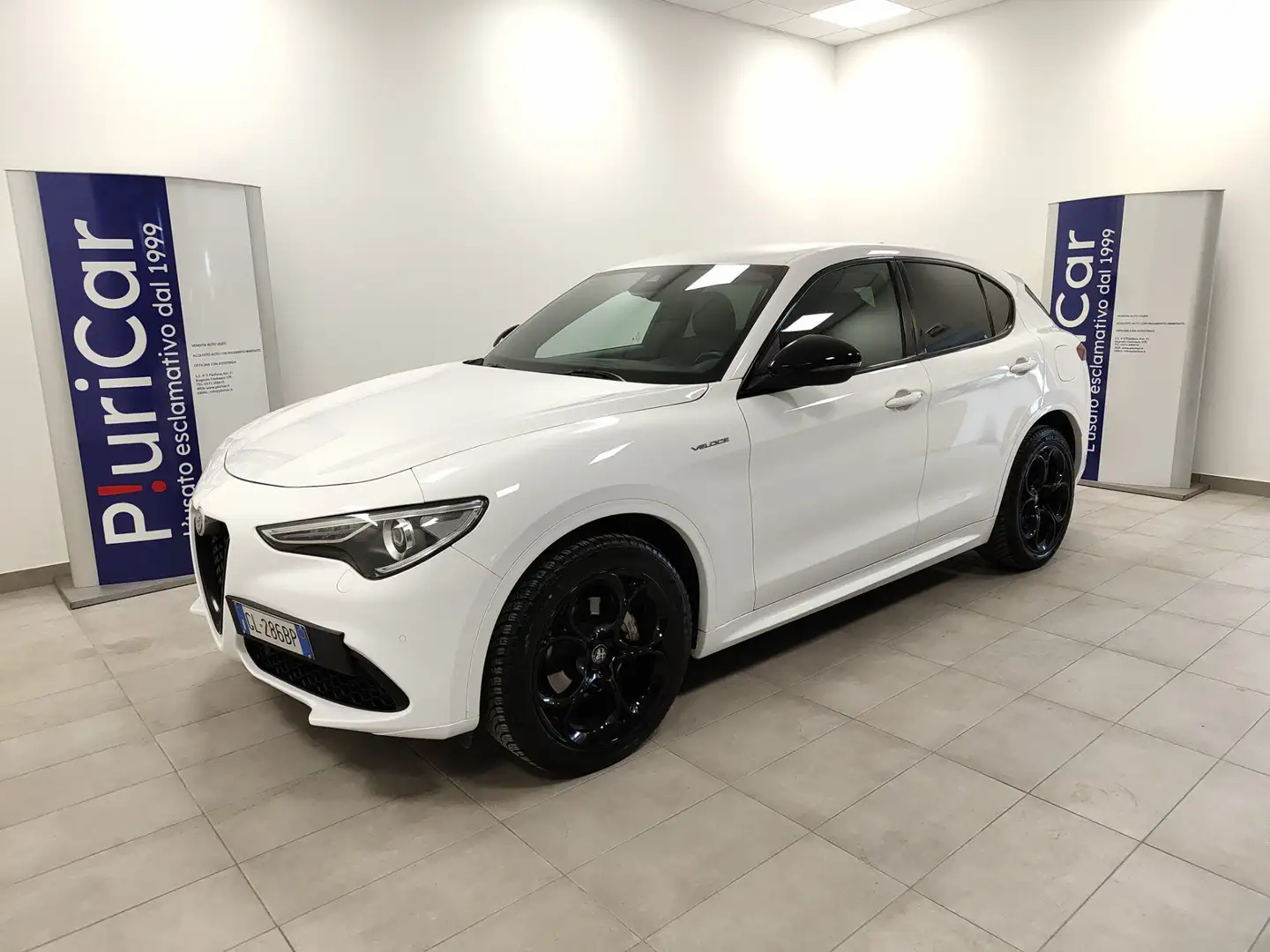 Alfa Romeo Stelvio 2.0 T 280 CV AT8 Q4 Veloce Pelle Navi Xeno 20” Bianco - 1