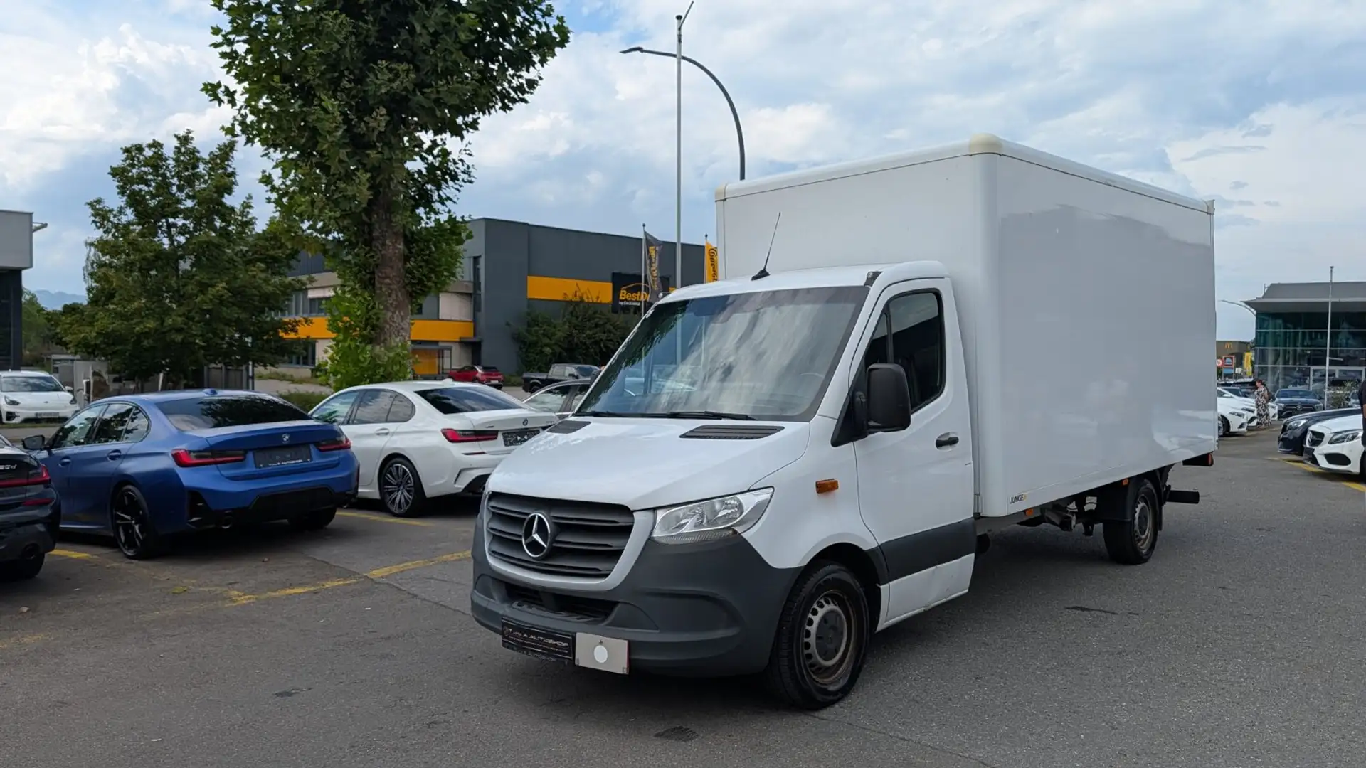 Mercedes-Benz Sprinter 316 Koffer 3-Sitzer Aut. *mit Hebebühne*K Weiß - 1