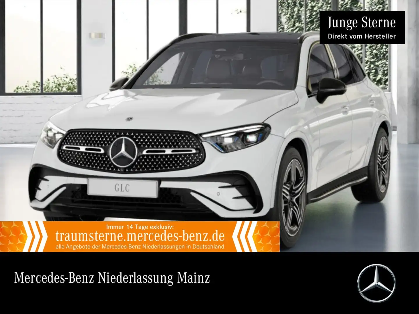 Mercedes-Benz GLC 300 de 4M AMG+NIGHT+PANO+360+AHK+BURMESTER+9G Weiß - 1