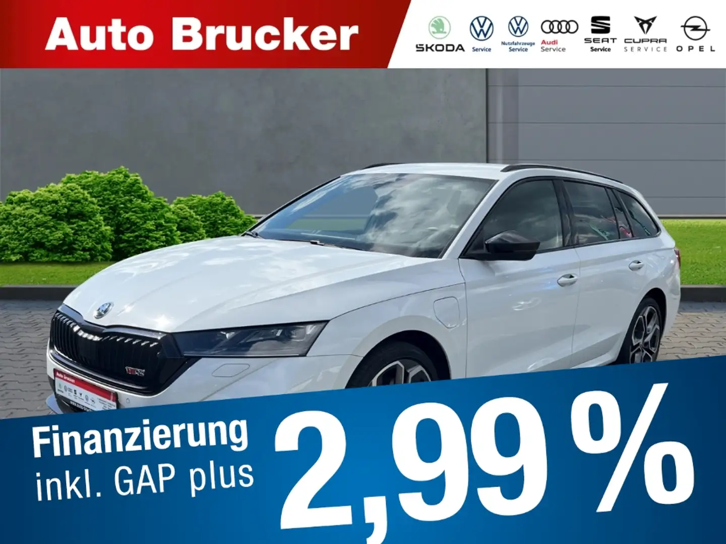 Skoda Octavia Combi RS iV 1.4 TSI Alufelgen+Navi+Klimaautomatik Weiß - 1