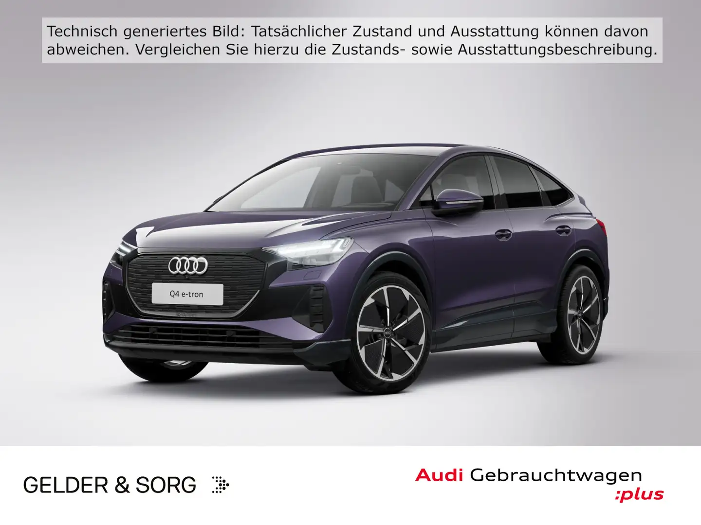 Audi Q4 e-tron Q4 Sportback 45 e-tron qu. S line 0,25%*SONOS*AH Violett - 1