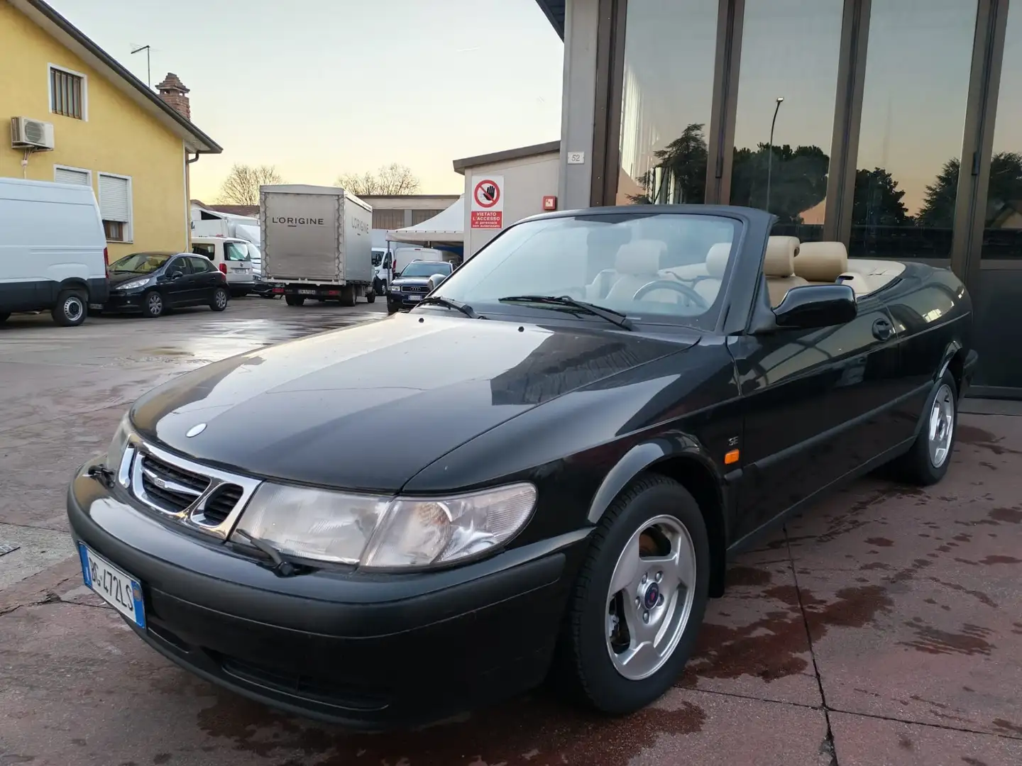 Saab 93 cabrio 2.0 turbo Schwarz - 1
