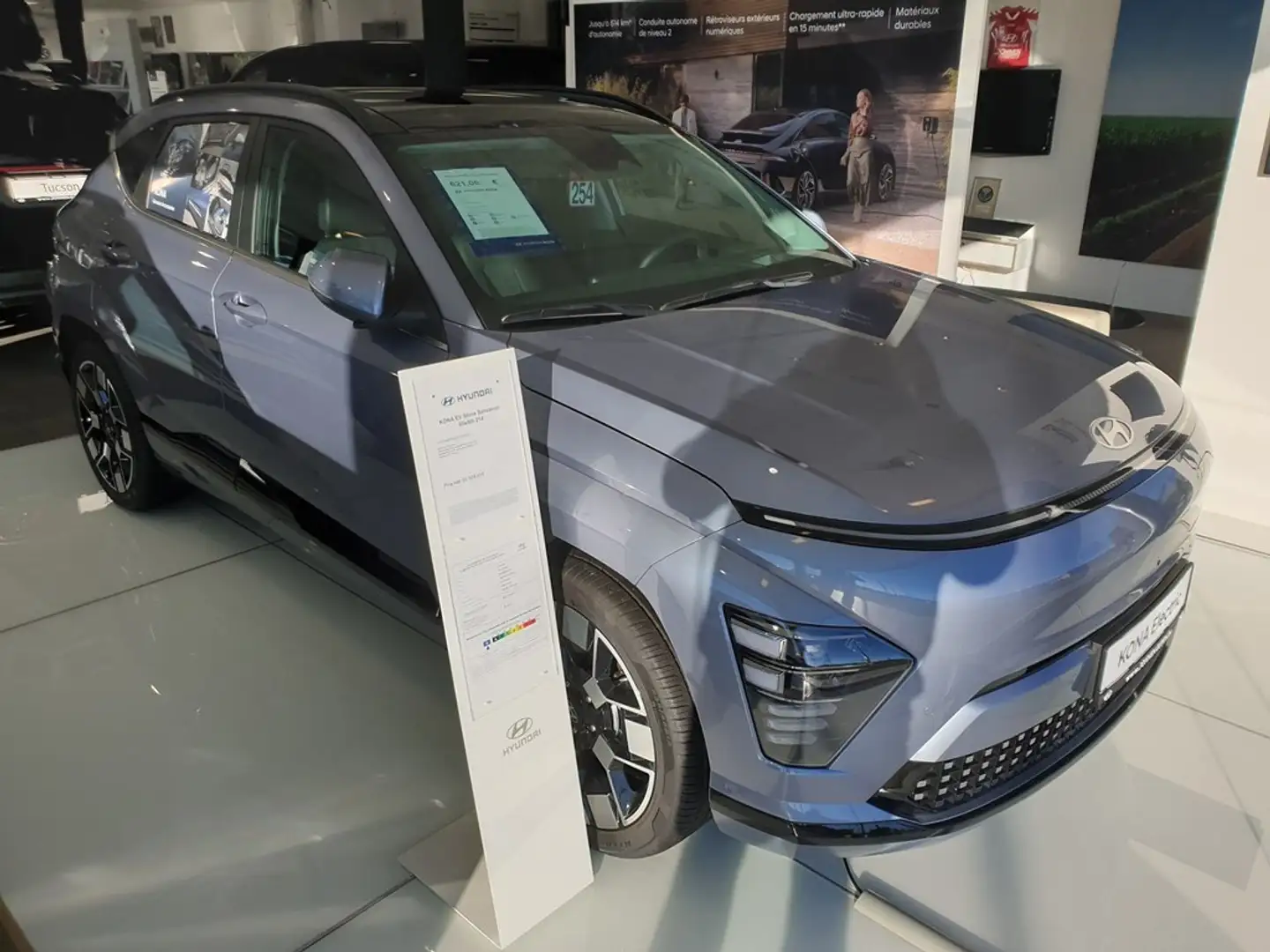 Hyundai KONA 65 KWH 217 SHINE SENSATION PACK Blauw - 2