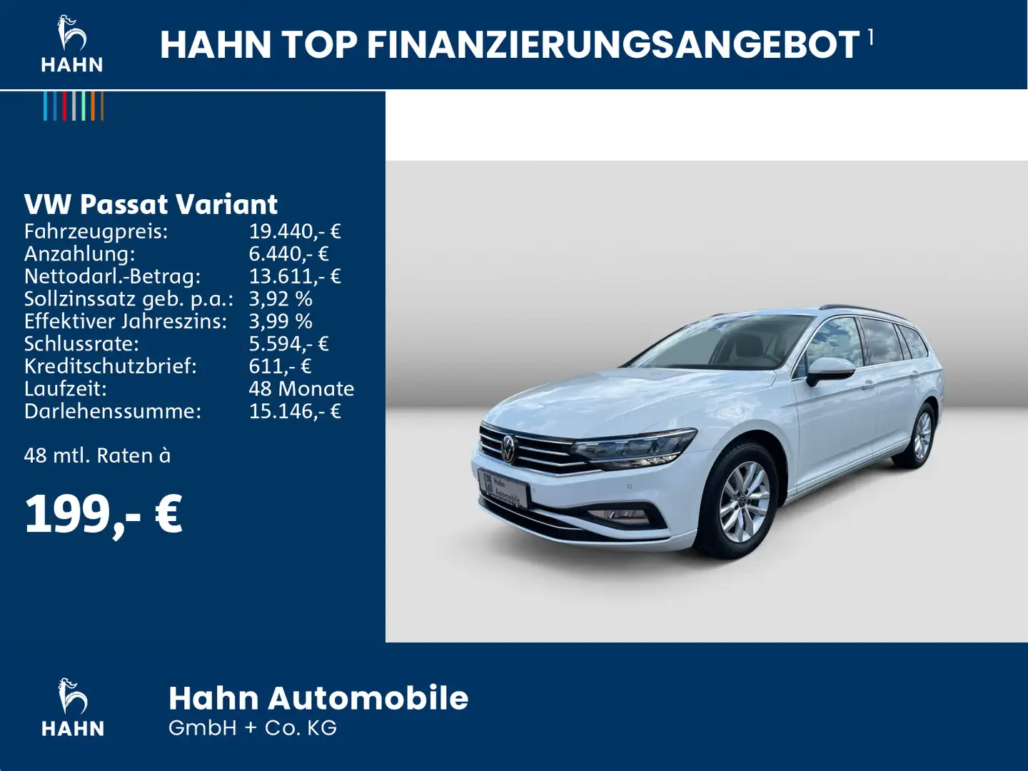 Volkswagen Passat Variant 2.0TDI Business LED AHK CAM Stand Wit - 2