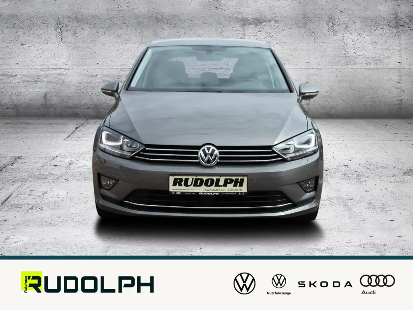Volkswagen Golf Sportsvan 1.4 TSI BMT DSG Highline XENON AHK NAVI Gris - 2
