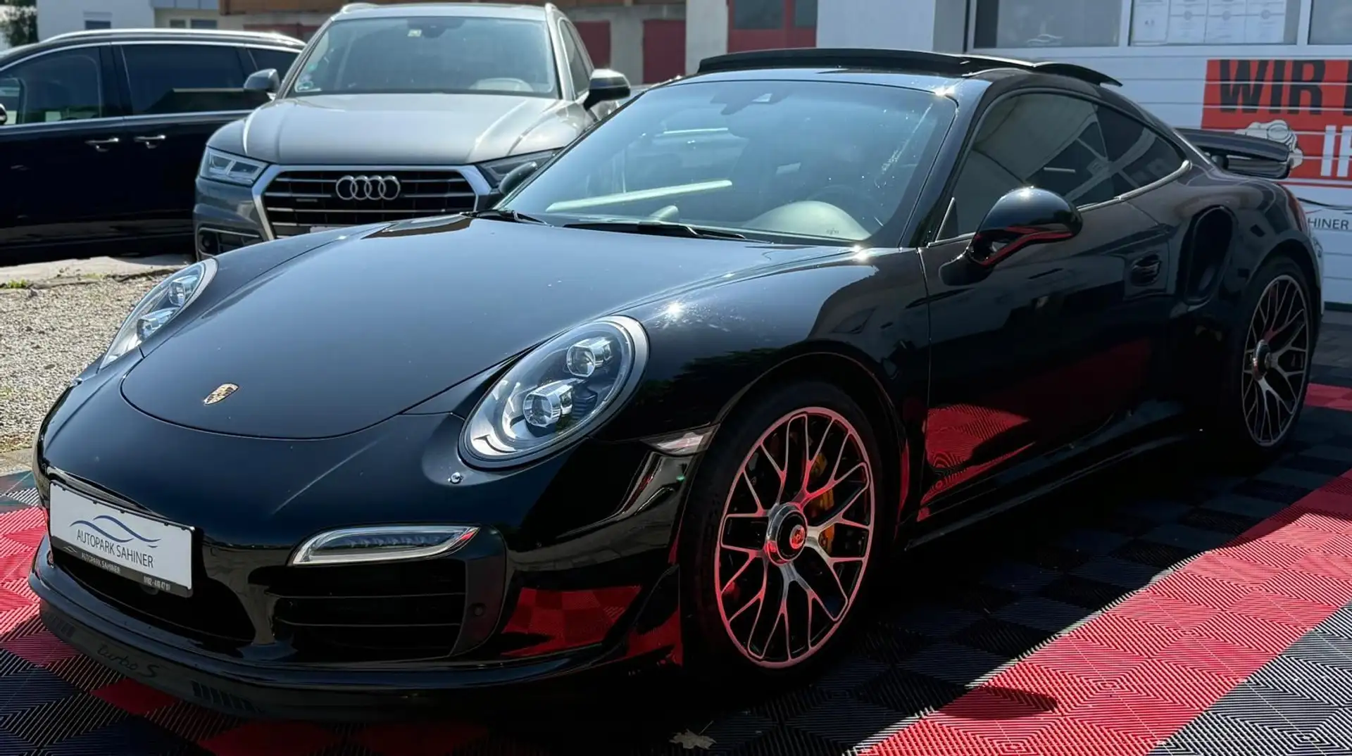 Porsche 911 TURBO S AERO KIT SPORT CHRONO PANO GERMAN CA Schwarz - 2