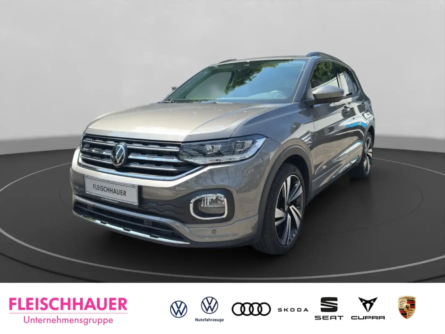 Volkswagen T-Cross R-line 1.0 TSI DSG Navi Digitales Cockpit LED ACC Grau - 1