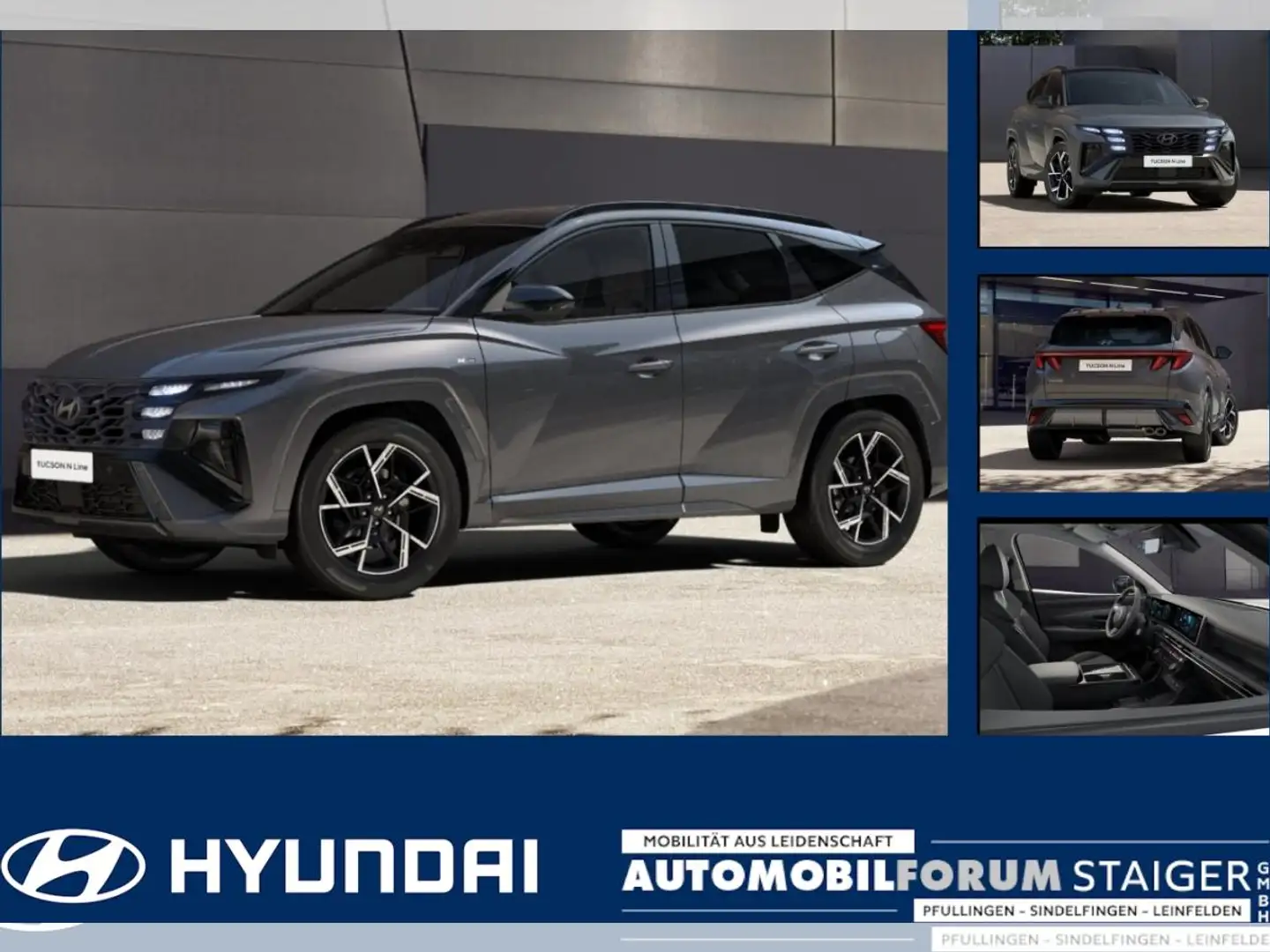 Hyundai TUCSON 1.6 T-GDI N Line Allrad, Assistenz-Paket Schwarz - 1