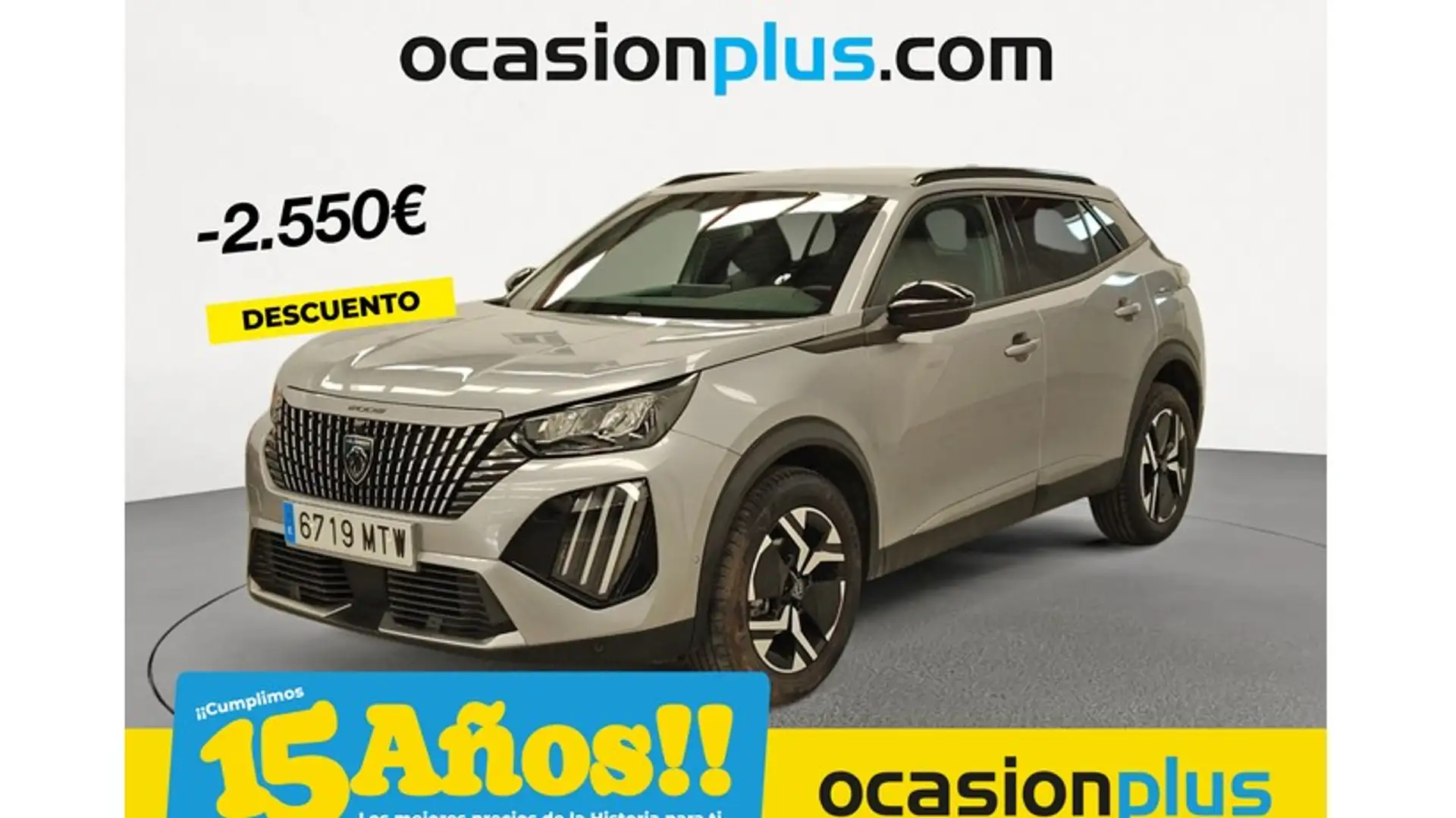 Peugeot 2008 1.2 PureTech S&S Allure 100 Gris - 1
