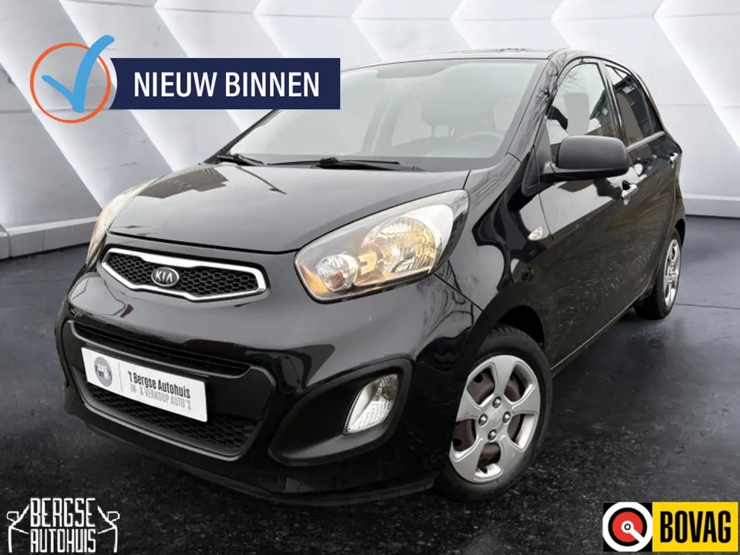 Kia Picanto 1.0 CVVT Comfort P. Airco Aux Nap Schwarz - 1