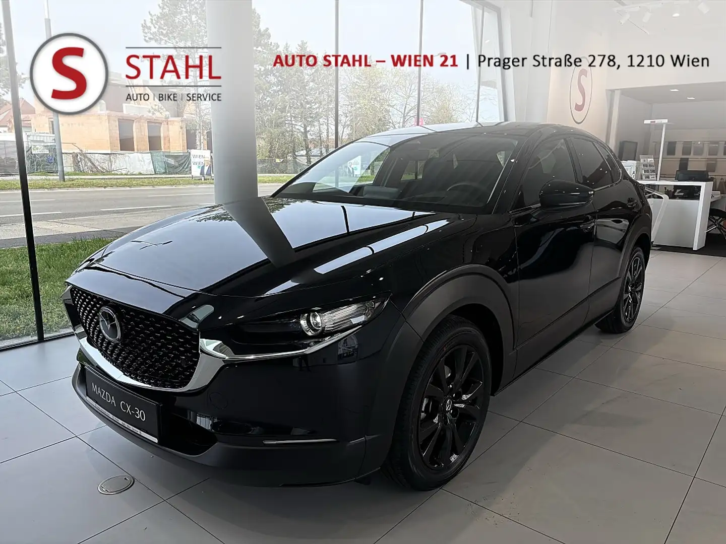 Mazda CX-30 e-Skyactive G140 Homura Aut. AUTO STAHL WIEN 21... Schwarz - 1
