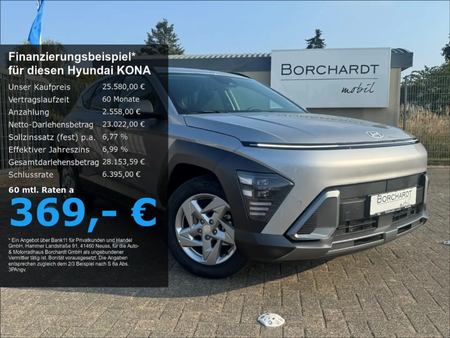 Hyundai KONA SX2 1.6 T-GDi 138PS*Automatik*ACC*Navi*SHZ* Argent - 1
