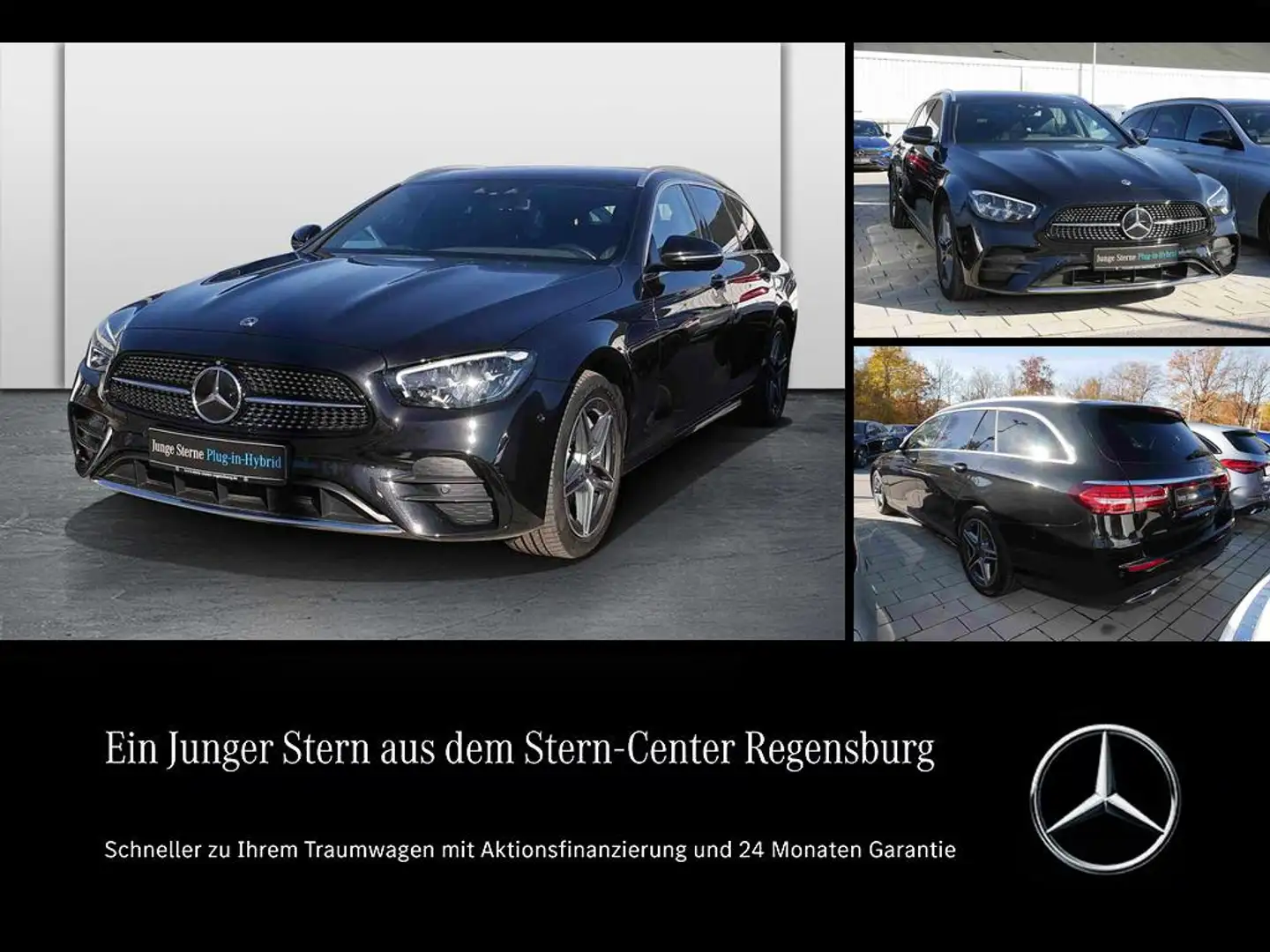 Mercedes-Benz E 300 de T-Modell LED AMG MBUX Wide Burm AHK Schwarz - 1