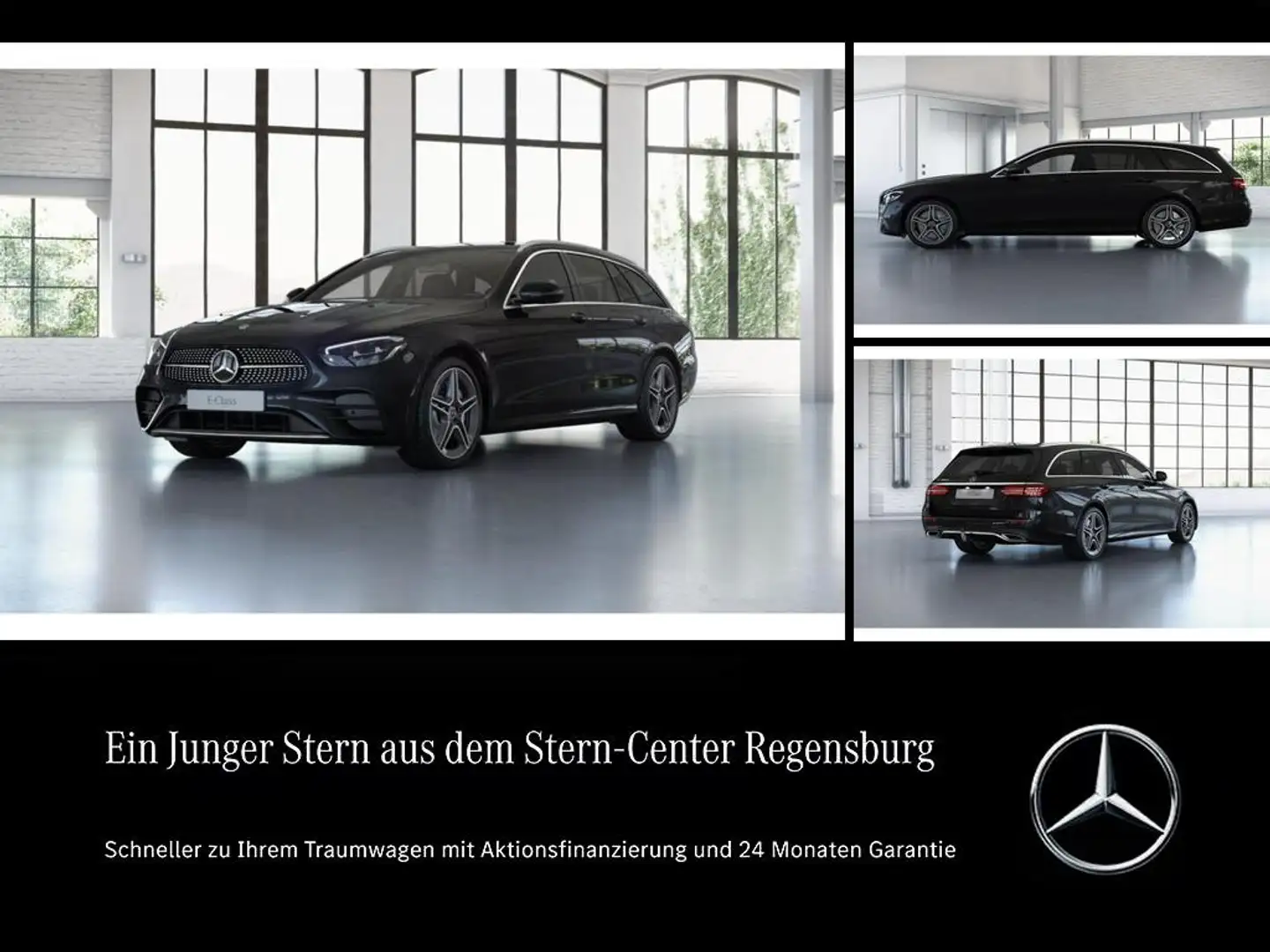 Mercedes-Benz E 300 de T-Modell LED AMG MBUX Wide Burm AHK Noir - 1