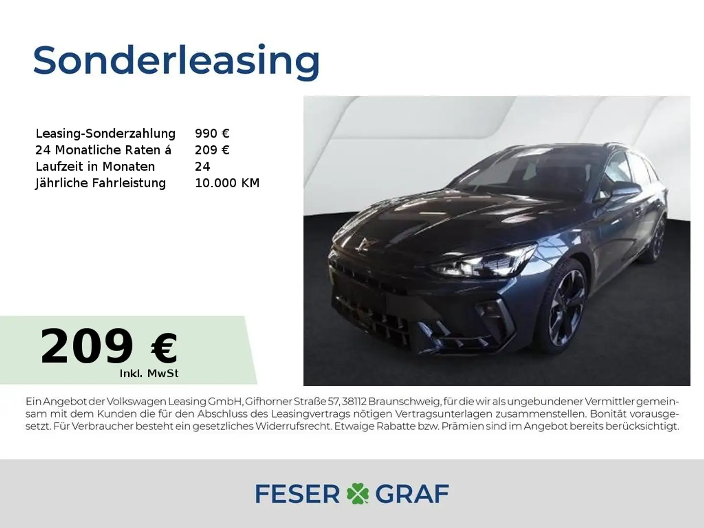 CUPRA Leon ST 1.5 eTSI DSG|GJR|Navi|ACC Grau - 1