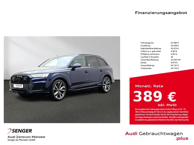 Audi Q7 55 TFSI e S line quattro B&O ACC AHK Navi