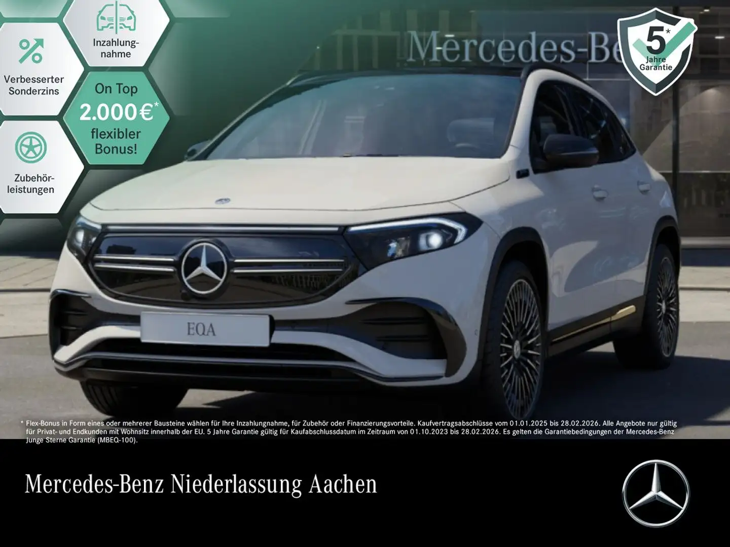 Mercedes-Benz EQA 250 AMG+NIGHT+20"+ADVANCED+AHK+PANO+KAMERA Blanco - 1