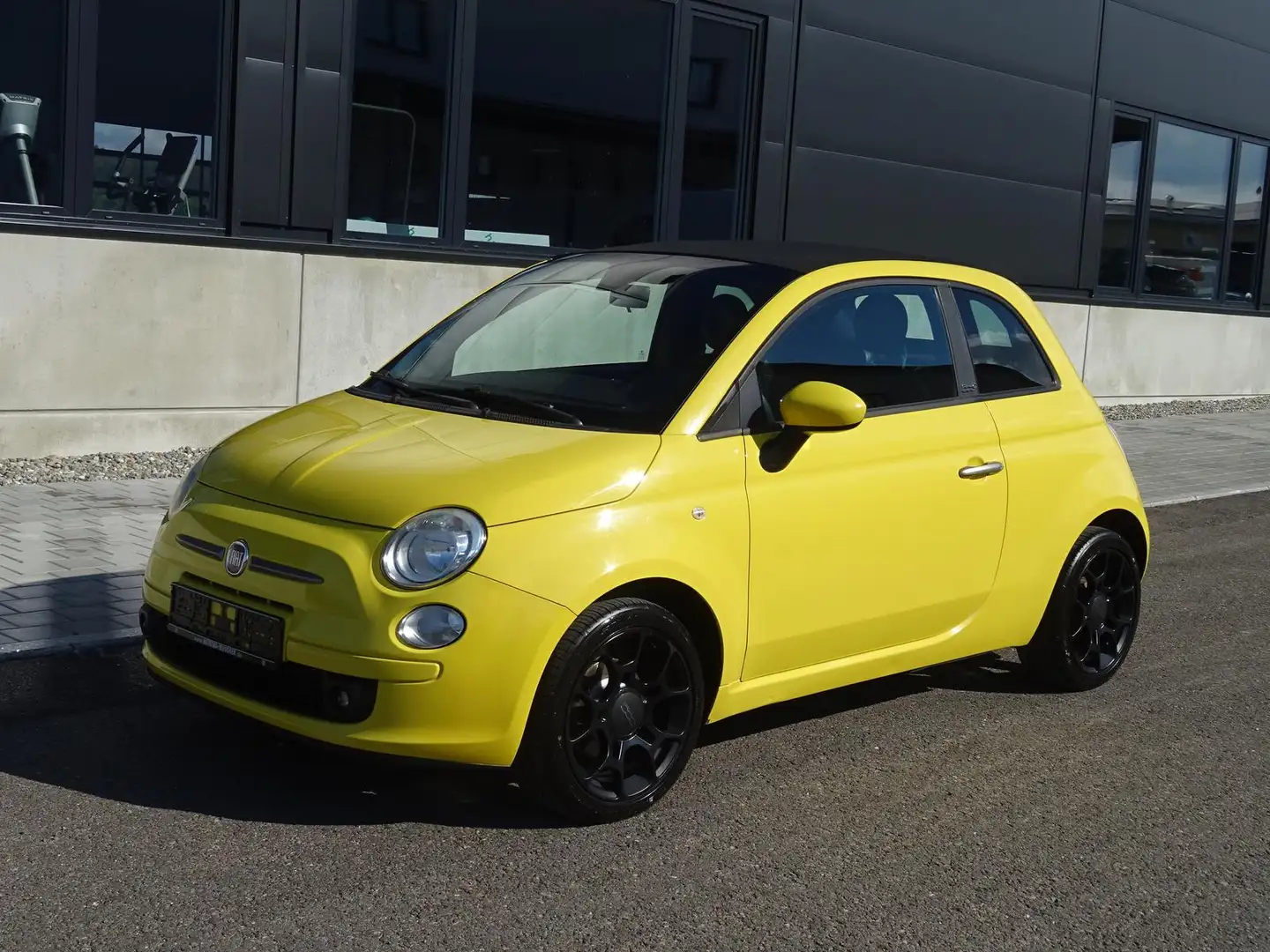 Fiat 500C 0.9 TwinAir Plus/Leder/Klima/16 Zoll/PDC Gelb - 2