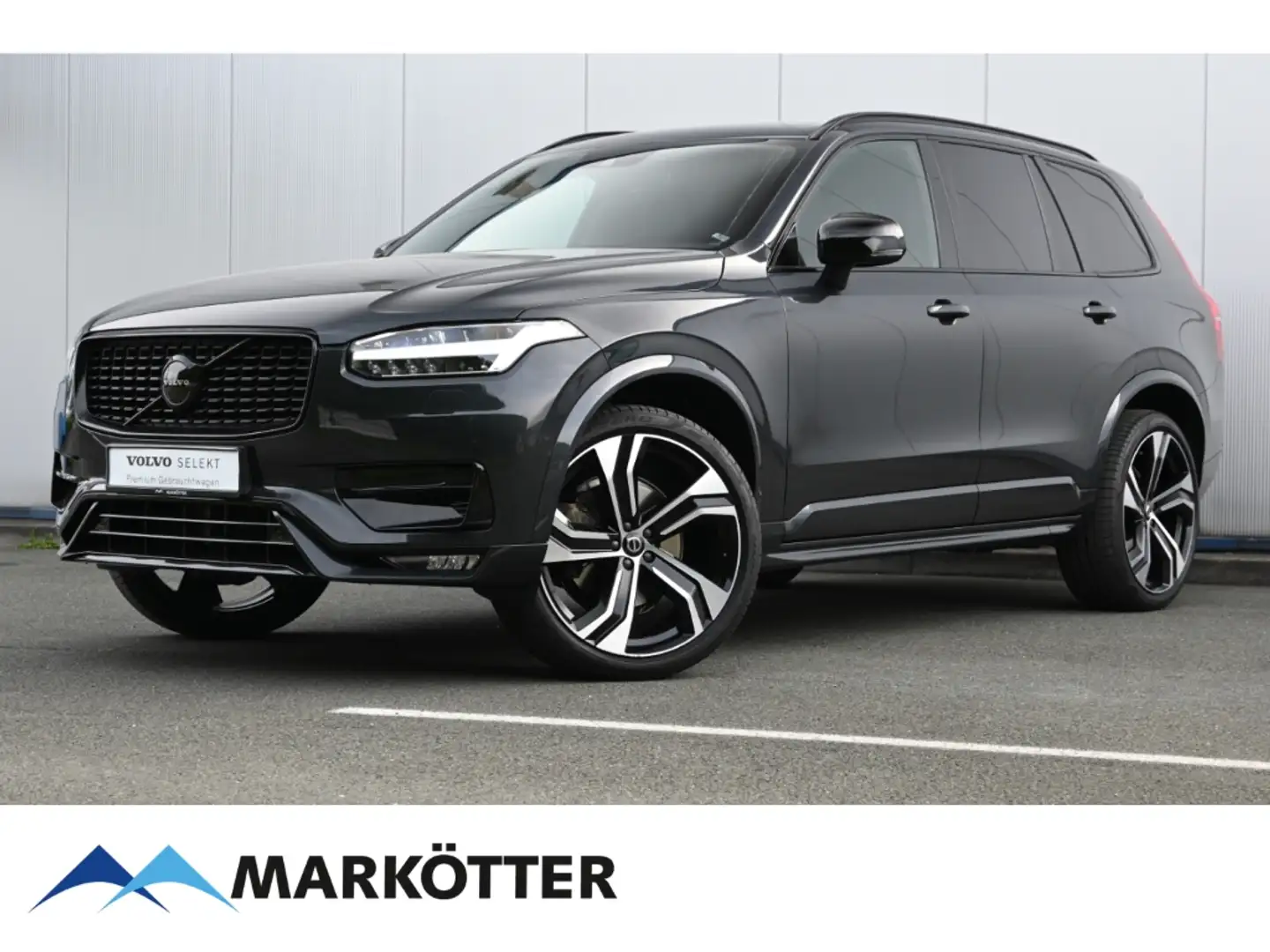 Volvo XC90 B5 AWD R-Design/ACC/AHK/LED/BLIS/Kamera Grau - 1