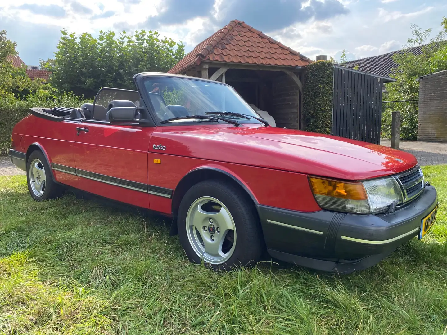 Saab 900 Turbo 16S Cabriolet / FPT / Leer Rosso - 1