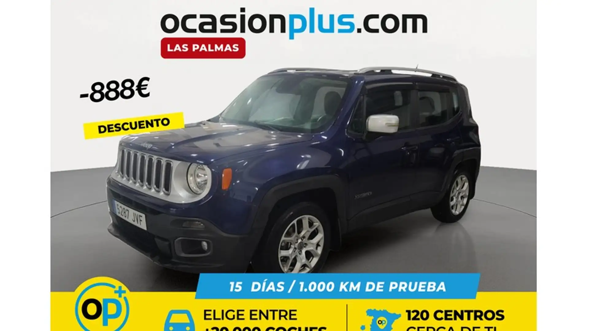 Jeep Renegade 1.4 Multiair Limited 4x2 103kW Bleu - 1