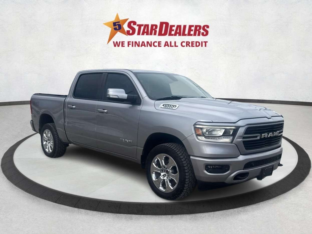 Silver 2019 RAM 1500 Big Horn Crew Cab 4WD Pickup Truck Four-Wheel Drive Automatic